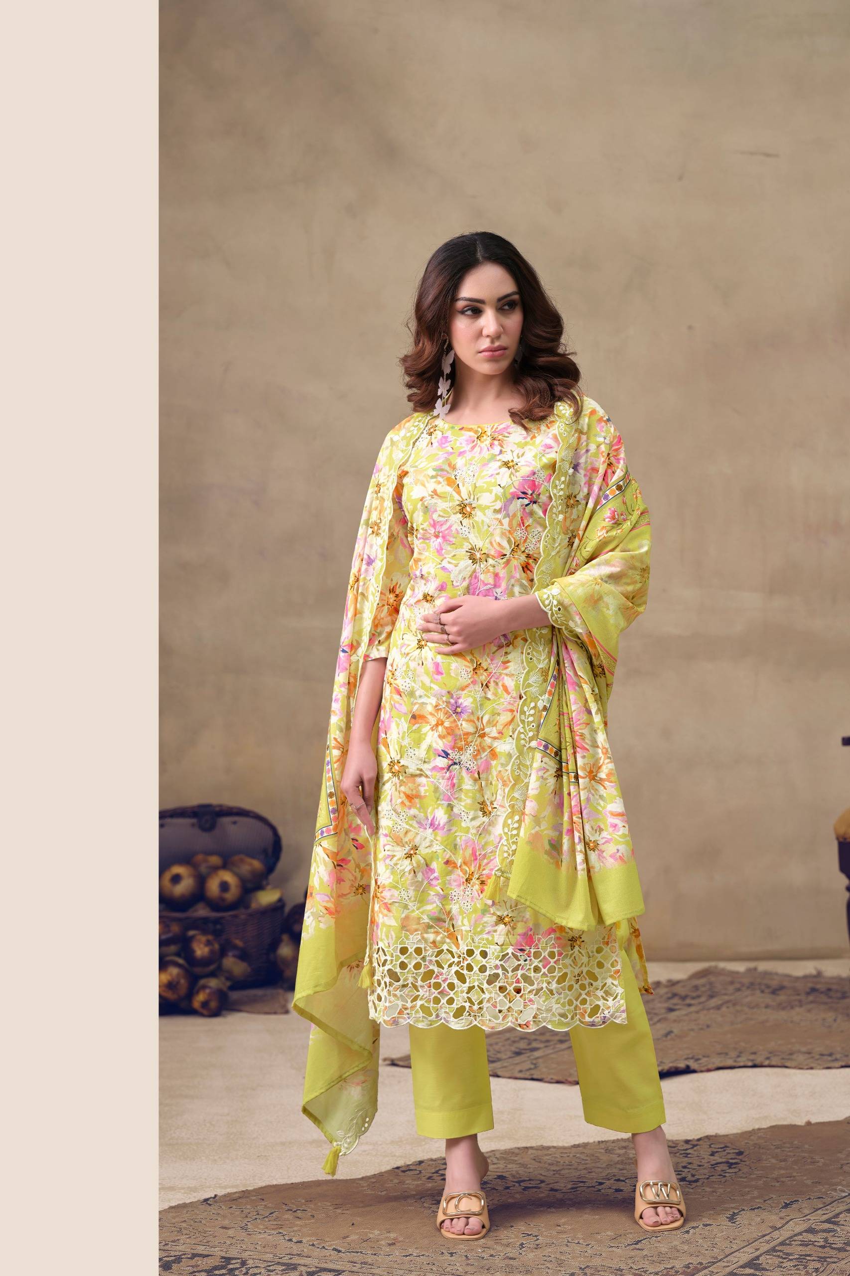 IZNIK by THE HERMITAGE SHOP  101 TO 104 SERIES Pakistani Stylish Embroidered cotton lawn COLLECTION At Wholesale Price